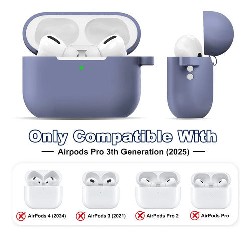 Funda Para AirPods Pro 3 Con Llavero Y Correa