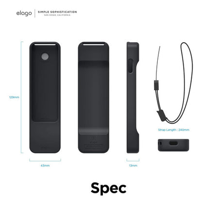 Funda Elago R1 Para Siri Remote Apple Tv 4k 3rd & 2nd  Gen Negro