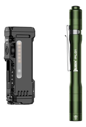 Linterna Recargable Wuben X4 Con Luz Led Rgb Multifuncion... Blanco