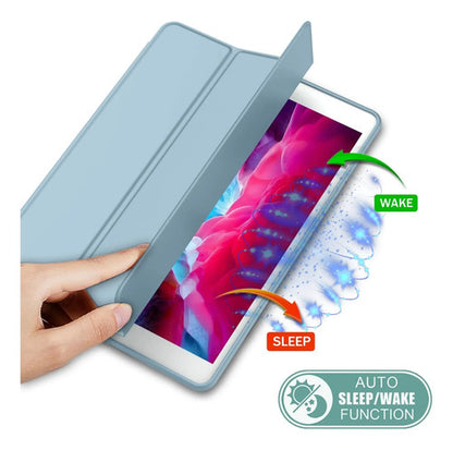 Funda Para iPad 9.7 Con Porta Lápiz Y Protección Completa Azul Claro