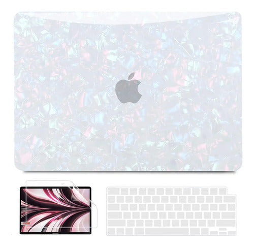 Funda Brillante Para Macbook Air 13' Perla Brillante