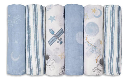 Conjunto De 6 Mantas Muselina Para Bebés