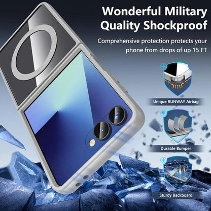 Funda Magnética Para Samsung Galaxy Z Flip 7 Gris