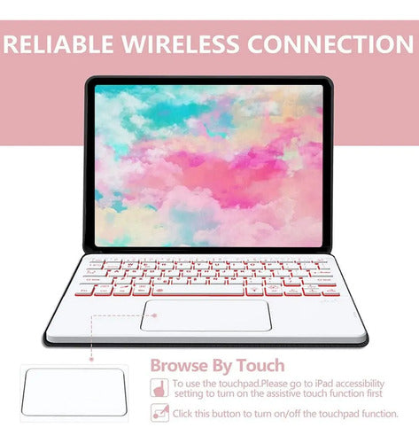 Funda Con Teclado Para Lenovo Tab M10 Hd Rosa