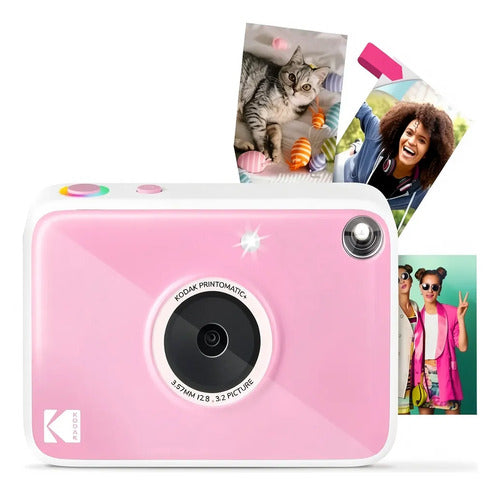 Cámara Digital Kodak Printomatic+ Instant Print 10mp Rosa Rosa