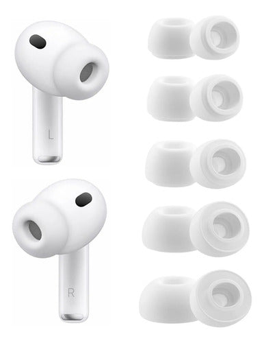 Almohadillas Silicona Para AirPods Pro 3 2025 3ra Generación Blanco