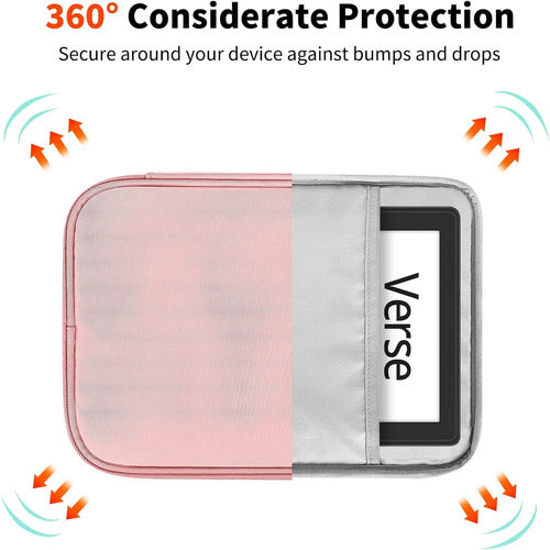 Funda De Tela Para Kindle De 6 Y 7 Pulgadas Rosa