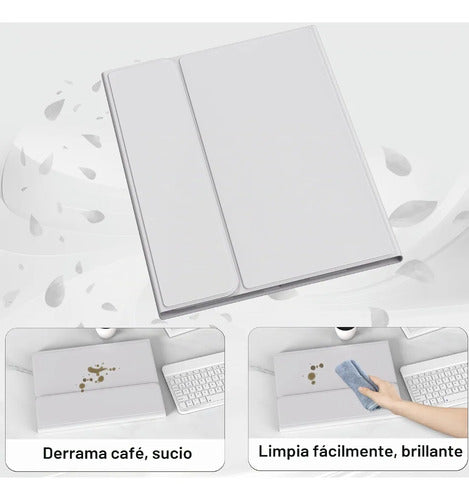 Funda Con Teclado Bluetooth Para iPad Air 11'' M3/m2 & Air Gris
