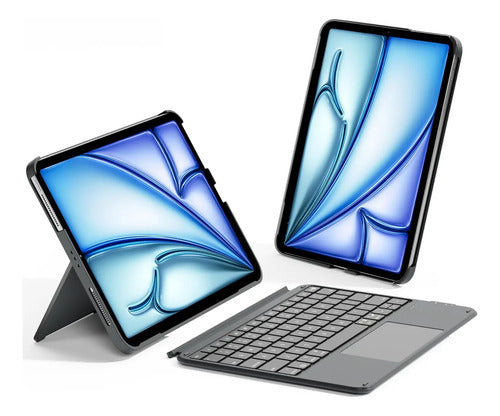Funda Con Teclado Para iPad 11th/10th Gen, Air 11 Gris