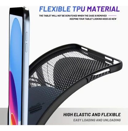Funda Transparente Para iPad 11th/10th Gen 2025 Negro
