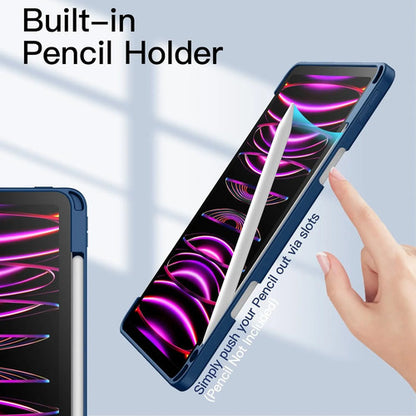Funda Para iPad Pro 11 Pulgadas Con Soporte Para Lapiz Azul Marino