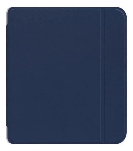 Funda Para Kobo Libra Color 7 Pulgadas Azul Marino Lisa
