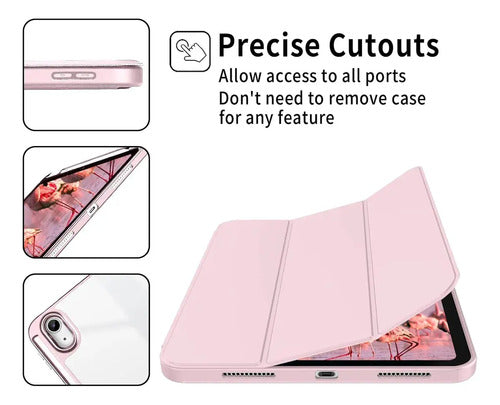 Funda Para iPad (a16) De 2022 Y 2025 11' Y 10.9' Rosa Claro