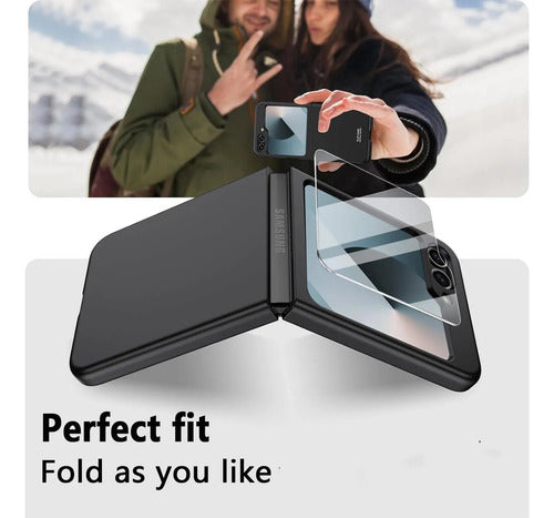 Funda Para Samsung Galaxy Z Flip 7 Fe Y Z Flip 6. Negro