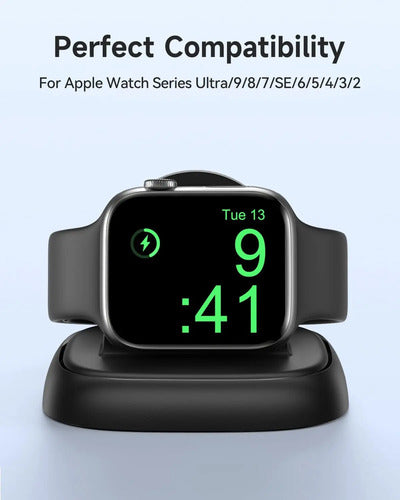 Cargador Newdery Para Apple Watch, Carga Rápida, Inalámbr... Negro