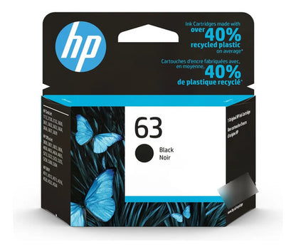 Tinta Cartucho Original Negro Hp 63