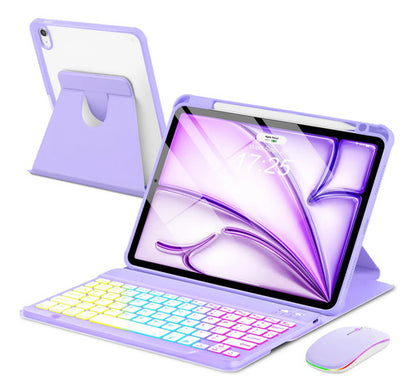 Funda Con Teclado Para iPad Air Púrpura