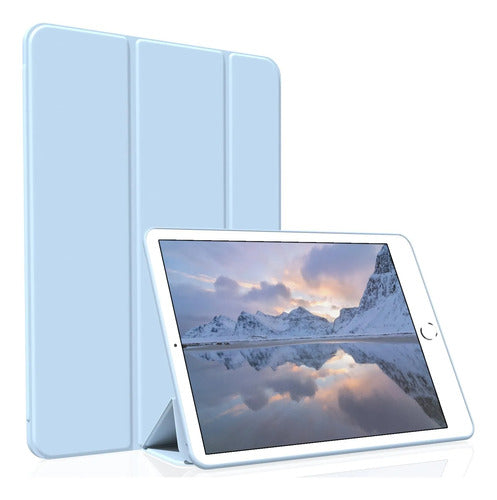 Funda Para iPad 6 Y 5 Generacion De 9.7 Pulgadas Azul Claro