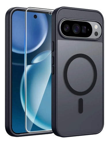Funda Para Google Pixel 10 Pro Xl Y 9 Pro Xl Azul Negro