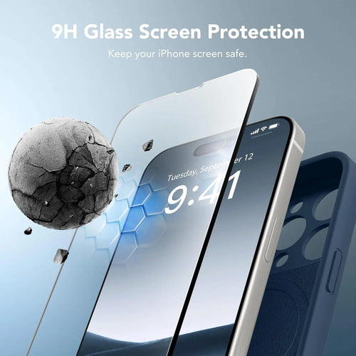 Funda Magnética Para iPhone 14 Pro Azul Oscuro