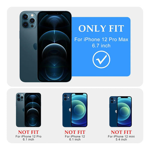 Funda Para iPhone 12 Pro Max Diseño Ondulado Azul Azul