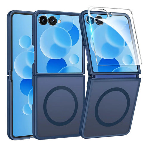 Funda Magnética Para Samsung Galaxy Z Flip 7 Azul