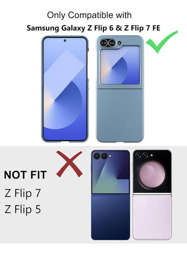 Funda Para Samsung Galaxy Z Flip 6 Y Z Flip 7 Fe Lila