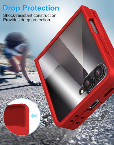 Funda Samsung Galaxy Z Flip 7, Protect De Pantalla Integrado