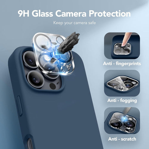 Funda Magnética Para iPhone 16 Pro Max Azul Marino