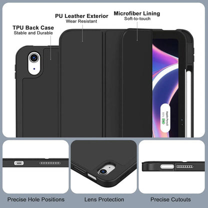 Funda Para iPad A16 / 11 Generacion Con Soporte Para Lápiz Negro