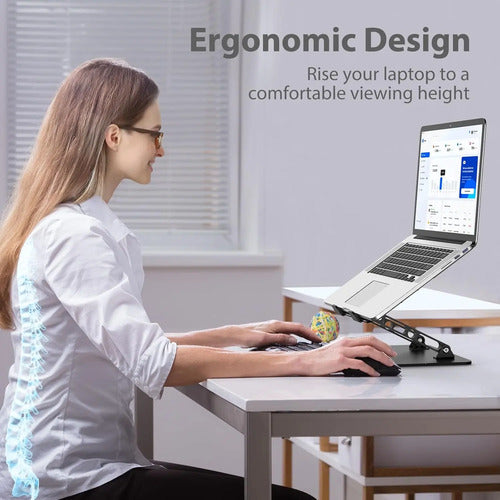 Soporte Ajustable Para Laptop Gogoonike Negro