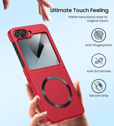 Funda Para Samsung Galaxy Z Flip 6/7 Fe Rojo