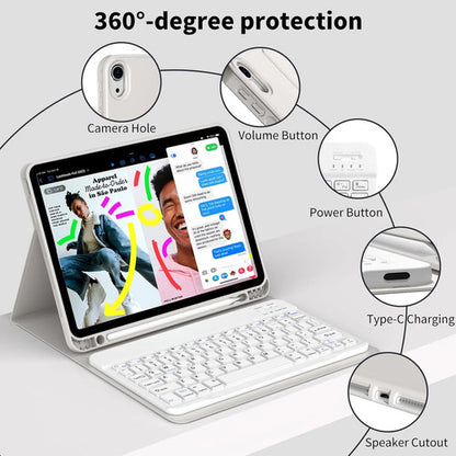 Funda Con Teclado Para iPad (a16) 11th/10th Gen (11/10.9) Gris