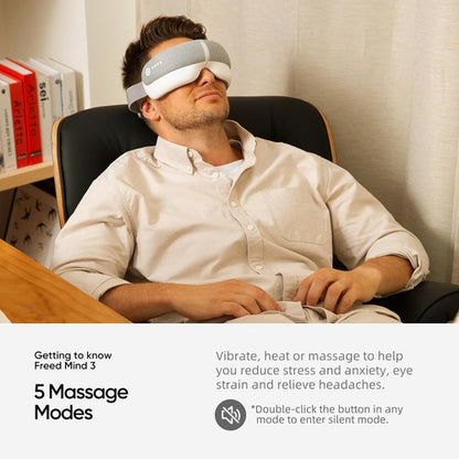 Masajeador De Ojos Máscara De Sueño Con Calor Y Bluetooth