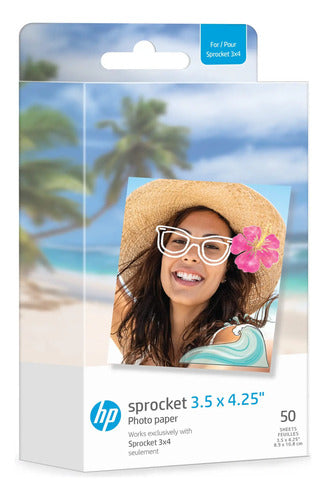 Papel Fotográfico Adhesivo Hp Sprocket Zink Blanco
