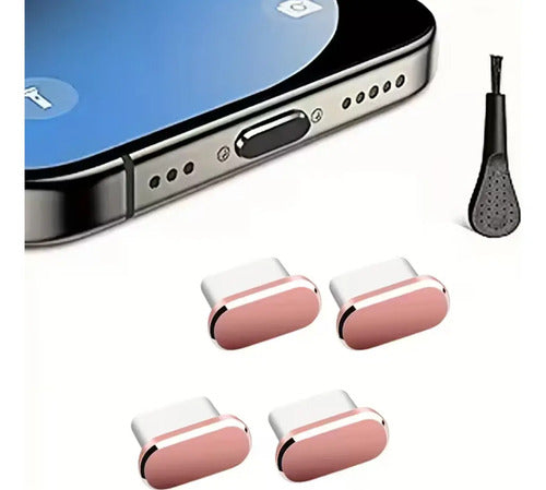 Tapones Antipolvo Tipo C Para Celulares Puerto De Carga