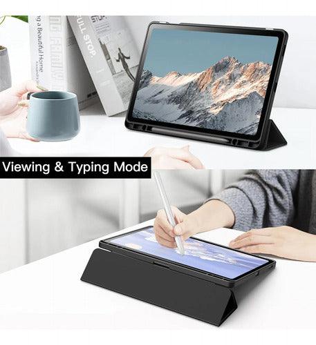 Funda Jetech Para Samsung Galaxy Tab S10 Lite/s10 Fe/s9 F... Negro