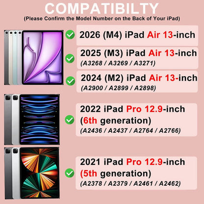 Funda Con Teclado Para iPad Pro M3 11  Rosa