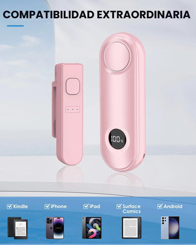 Girador De Páginas Con Control Remoto Para Kindle Paperwhite Rosa