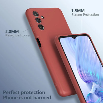 Funda Para Galaxy A13 5g, Silicona Líquida, Delgada, Suave Bordó
