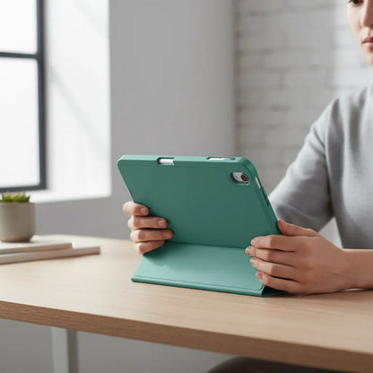 Funda Para iPad A16 Con Soporte Y Porta Lápiz Verde