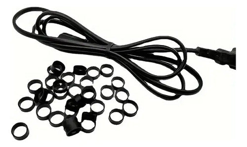 50 Pcs Bandas De Goma De Silicona Para Organizar Cable