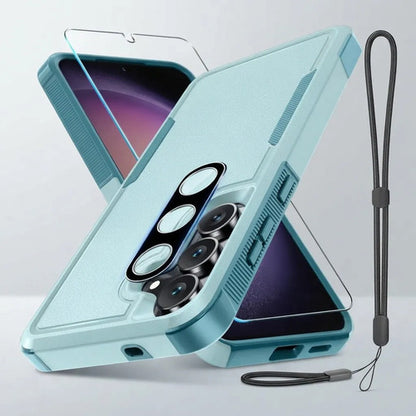 Carcasa Samsung Galaxy S25 Fe Con Protector De Pantalla Mint Green