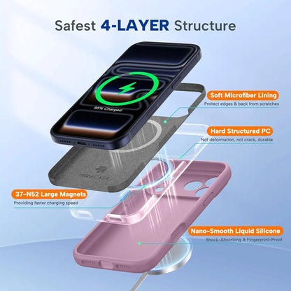 Funda Magnética Miracase Para iPhone 17 Pro Max Lila