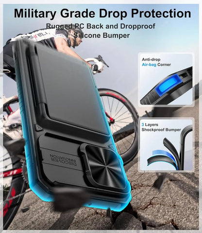 Funda Para iPhone 16 Pro Max Con Porta Tarjetas Negro