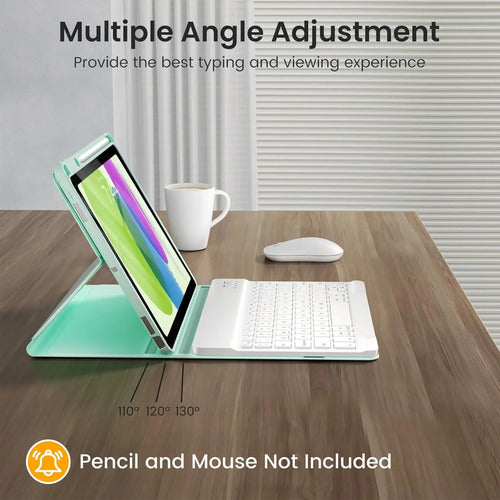 Funda Con Teclado Para iPad A16