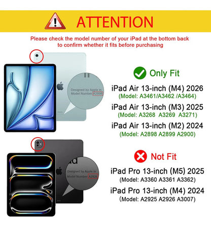 Funda Para iPad Air Con Soporte Para Lápiz Negro
