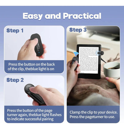 Control Remoto Page Turner Para Kindle Y Dispositivos Móvile Negro