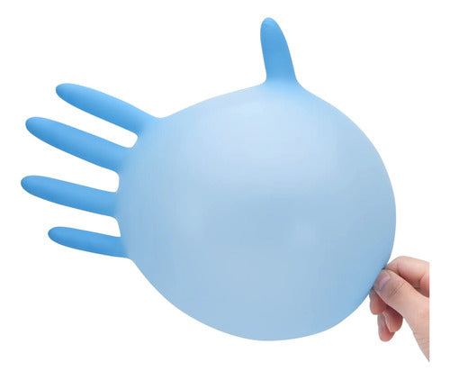 Guantes Médicos De Nitrilo Azul, Sin Látex, 100 Unidades Color Talle