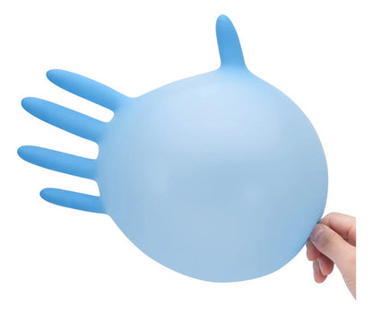 Guantes Médicos De Nitrilo Azul, Sin Látex, 100 Unidades Color Talle